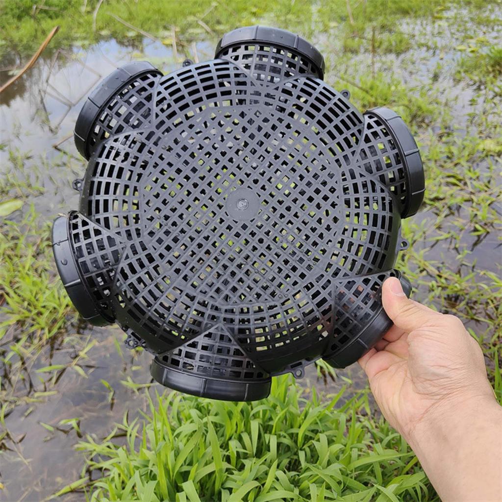 Yellow Eel Shrimp Cage Fishpot 3/6/8 Hole Design Cage Suitable for Outdoor Fishing Gear