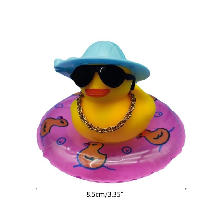 Grazioso Duckling Giallo Ornamento per Cruscotto Figurine per Console Centrale Auto - Miniatura