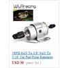 WLR - Universal Black Fuel Pressure Regulator With White Oil Gauge 3 Pieces AN6 Fittings 30-70 PSI WLR7845