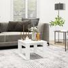 VidaXL Side Table White 50x50x35 Cm Chipboard