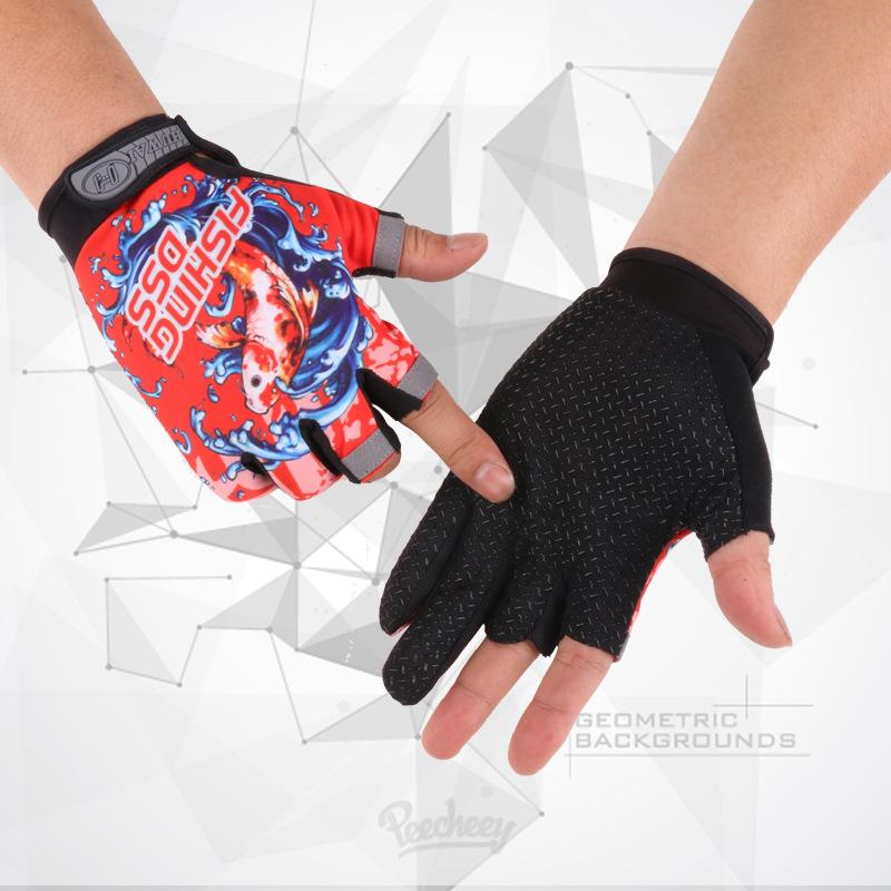Fishing Gloves for Spring and Summer Men and Women Thin Outdoor Sports Cycling Gloves Touch Screen Lure Finger Fishing Gloves