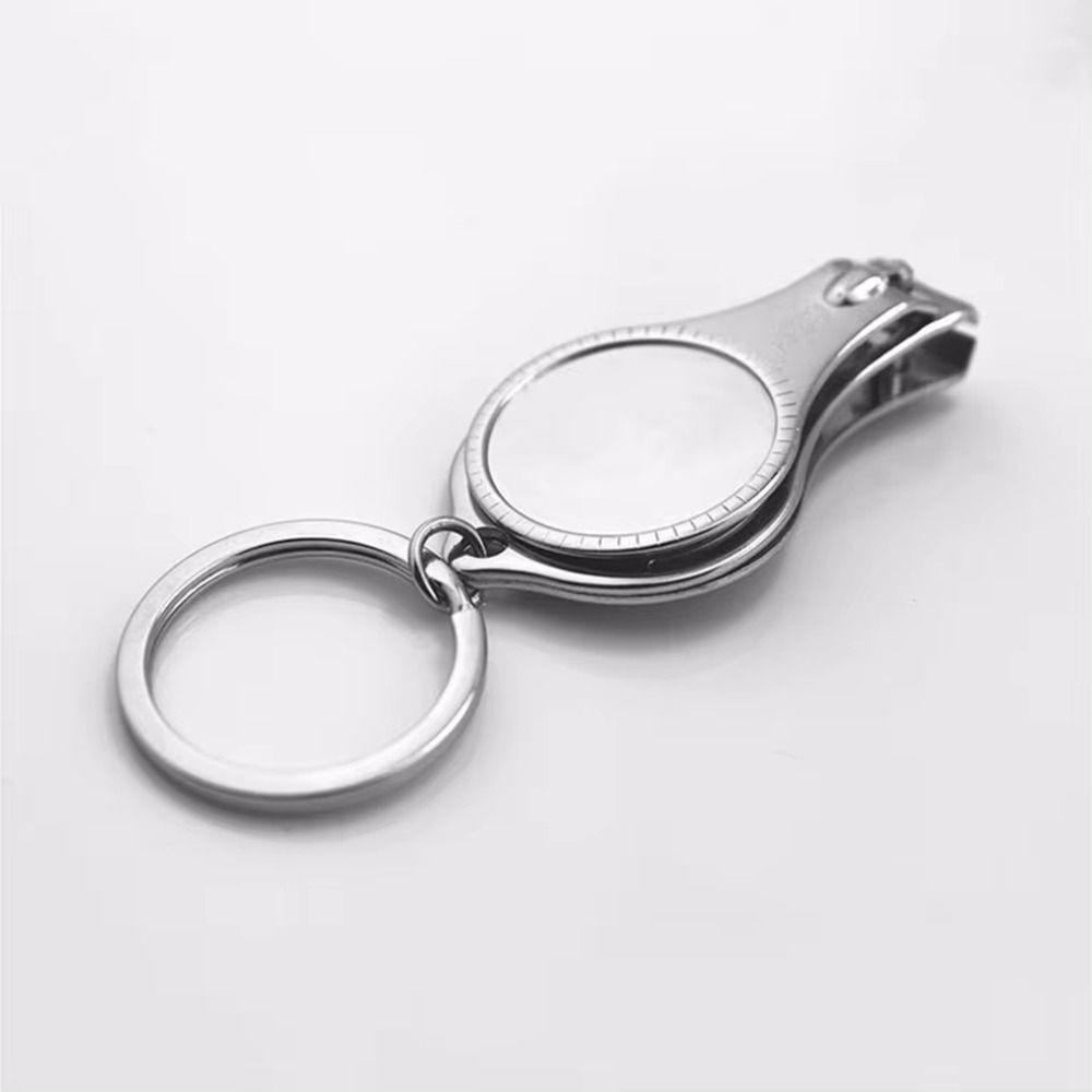 Multifunctional Nail Clippers Keychain Toenail Pedicure Nail Cutter Bottle Opener Best Gift