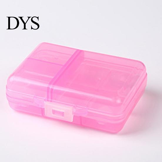 Pill Box Reusable Anti-crack Separated Moisture-proof Classified Store Pills Transparent Double-layer with Lid Medicine for Travel