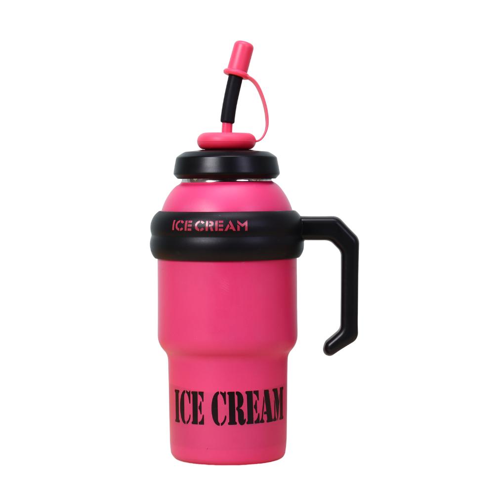 Leak Proof Outdoor Insulated Mug Creative Drinking Straw Cup Cold Beverages Cups  Household