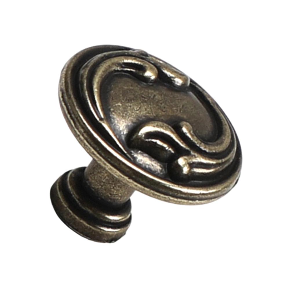 Vintage Brass Cabinet Knobs Zinc Alloy Drawer Pulls Antique Cupboard Handles For Kitchen Dresser Furniture Hardware