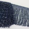 20Cm Wide Sequin Double-Wire Encrypted Nylon Row Beard Fringed Lace Latin Dance Clothing Accessories