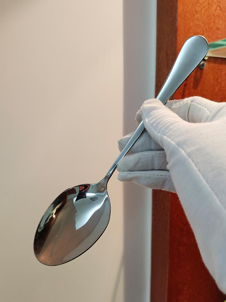 

German Stainless Steel Spoon Set: Includes Stirring, Soup, Rice, Eating, and Condiment Spoons for Children and Adults.