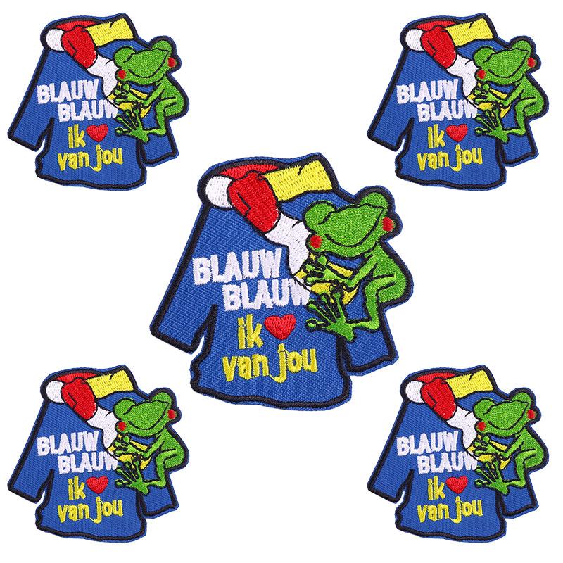 10pcs /Lots Netherland Carnival Patch Netherland Oeteldonk Emblem Full Embroidered Patches Iron On Patches For Clothing Sew Diy 