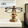 Creative Gifts for Men Big Nose Glasses Holder, Retro Resin Eyeglass Stand, Practical Stand Humorous Eyewear Display Organizer Home And Office