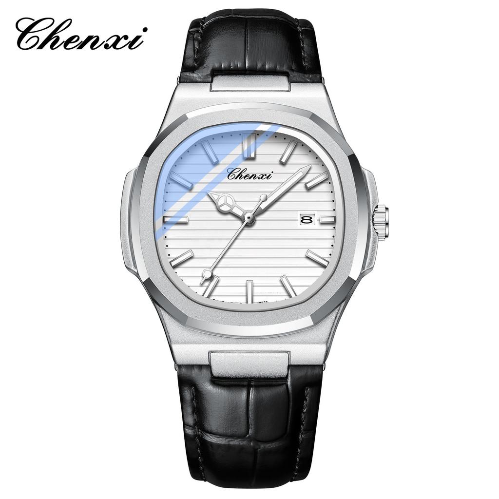 Chenxi Steel Belt Watch Couple Luminous Waterproof Simple Fashion Business Calendar Men'S And Women'S Quartz Watch