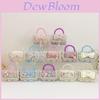 Borsa a tracolla coreana alla moda per bambini con fiocco di perle e grazioso design floreale per bambini