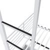 White Bunk Bed 90x200 Cm with Desk, LED Lighting and Storage Drawer, EN747 Certified, 250 Kg Per Level