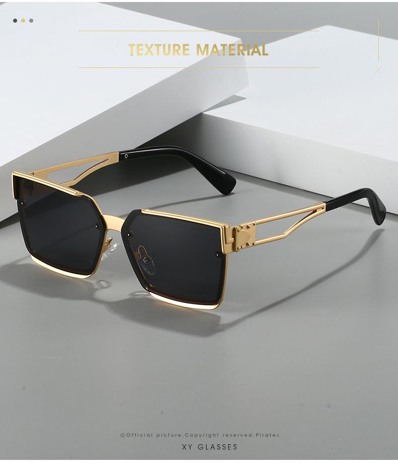 High-End Square Frame Sunglasses with UV Protection for Men and Women – Stylish and Versatile