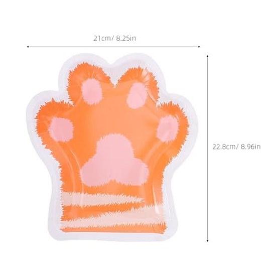 Kichvoe Cat Paw Plates 30 Pieces Adorable Kitten Paper Fruits Snacks Desserts Cakes - Perfect Paw-shaped Serving Tray Baby Shower Tea Parties.