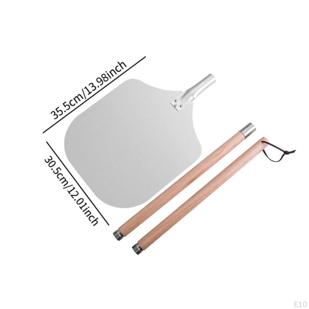 12 Inch Pizza Peel Detachable Handle, Saving Space, Versatile Use, Convenient Serving Tray Easy