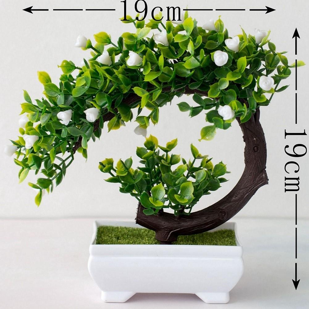 Realistic Artificial Bonsai Small Tree for Garden and Living Room Decor