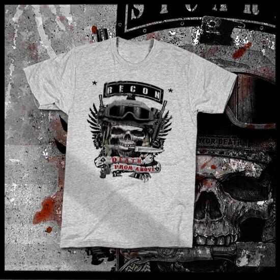 

Recon Airborne T-Shirt Military Commando Infantrymen Grunt Pathfinder cotton tee 3XL