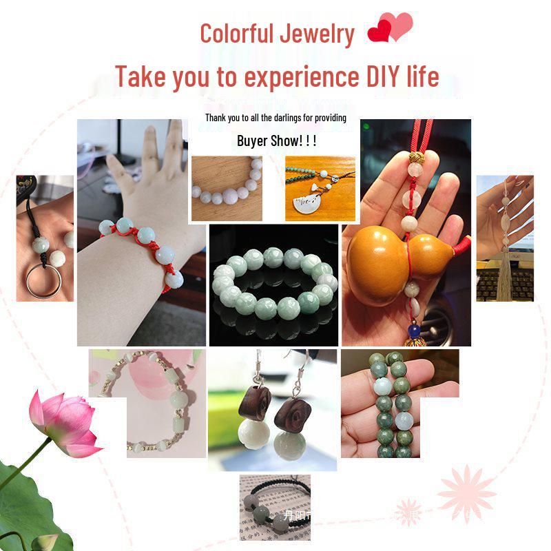 Natural Grade A Jade Lotus Beads: DIY Jewelry and Bracelet Accessories