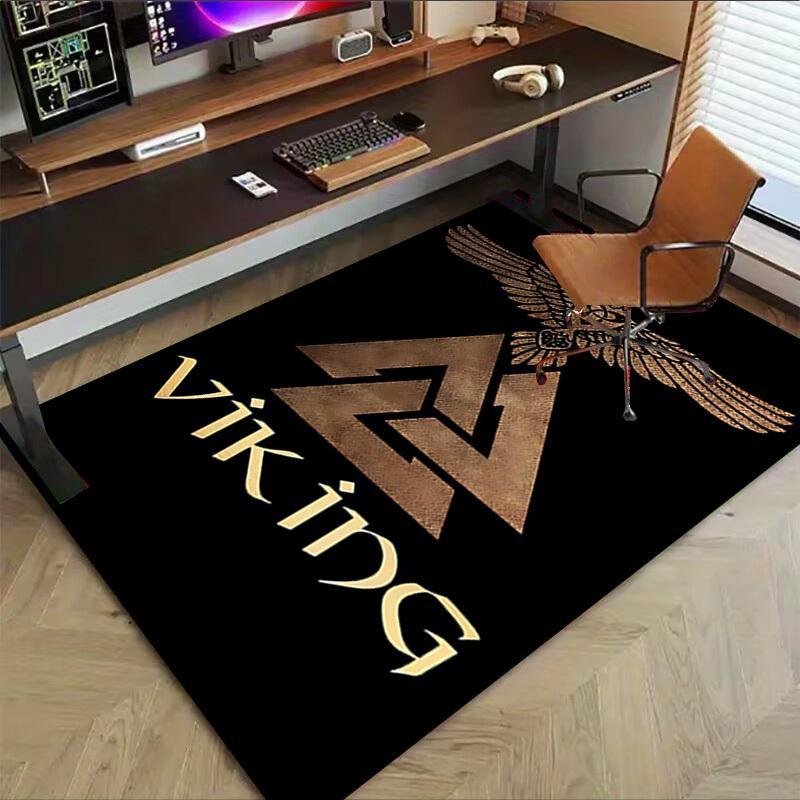 1pc Viking Raven Carpet, Office Rug Outdoor Mat Home Decor Area Carpet Festival