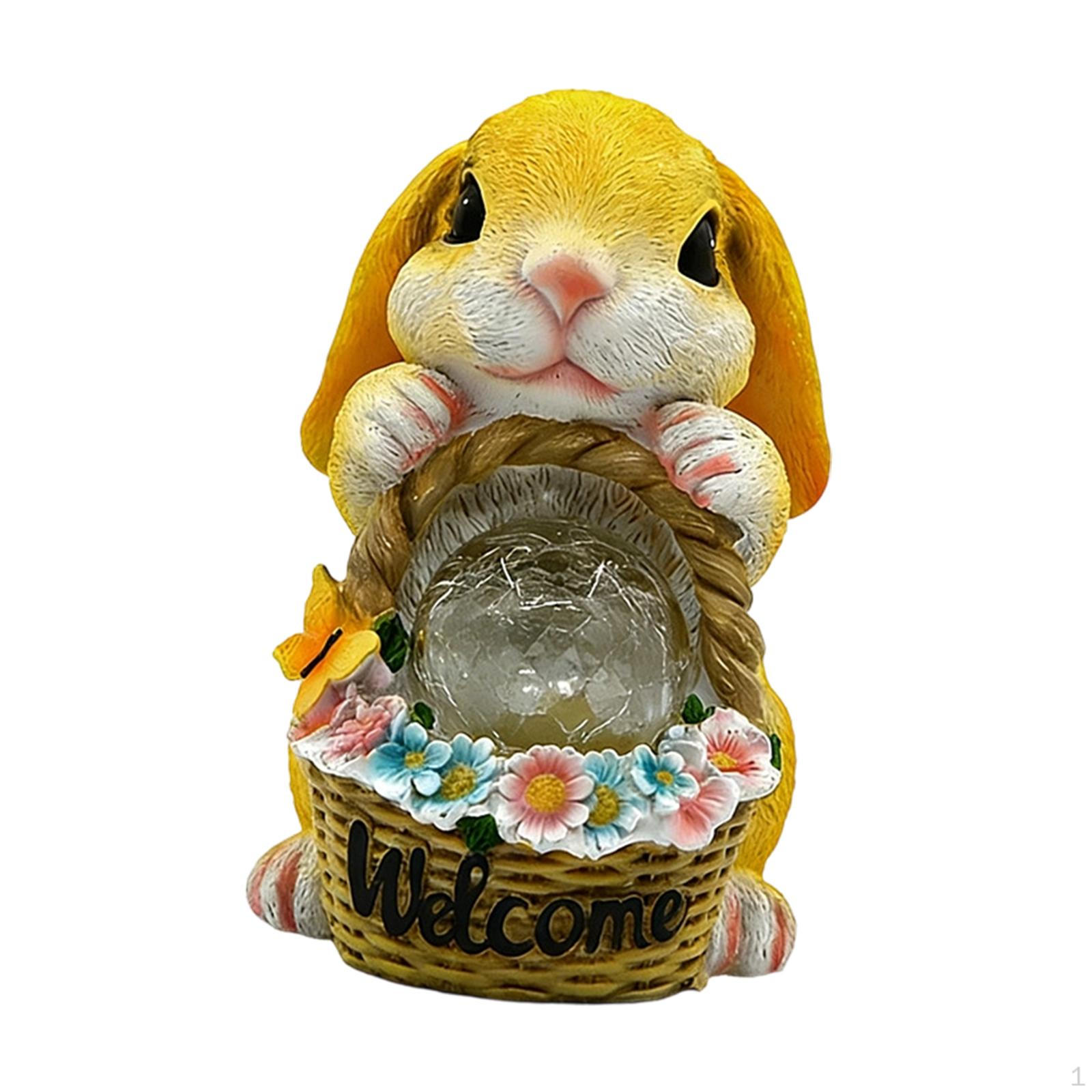 

Figure with Easter Lights, Home Decoration, Collector s Item for The Garden, Outdoor Light жовтий