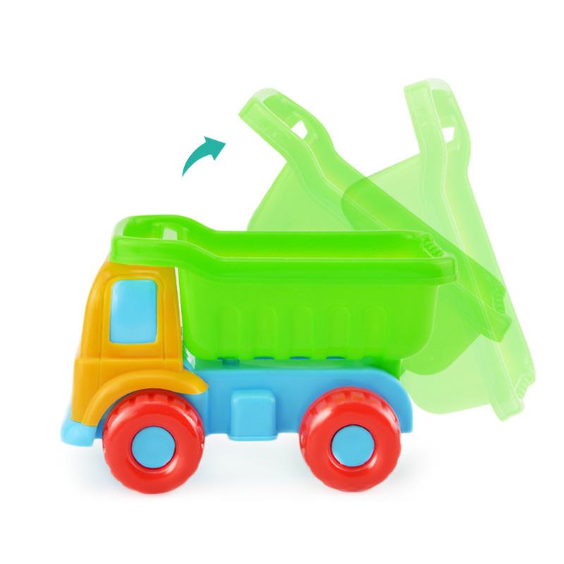 Children's Beach Sand Toy Set: Shovels, Buckets, and Toy Car for Seaside Fun