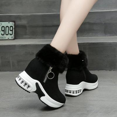 Frauen Ankle Boot Warme Plüsch Winter Schuhe für Frau Stiefel High Heels Damen Boot Frauen Schnee Stiefel Winter Schuhe Höhe zunehmende