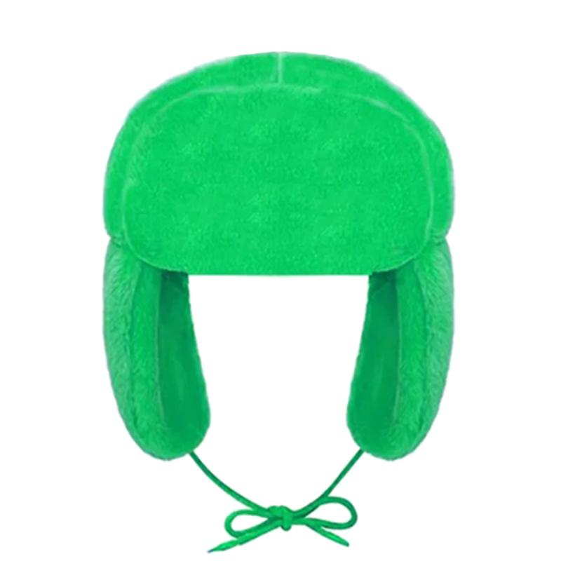 Colorful Autumn and Winter Warm Colors Solid Color Lei Feng Hat for Men and Women