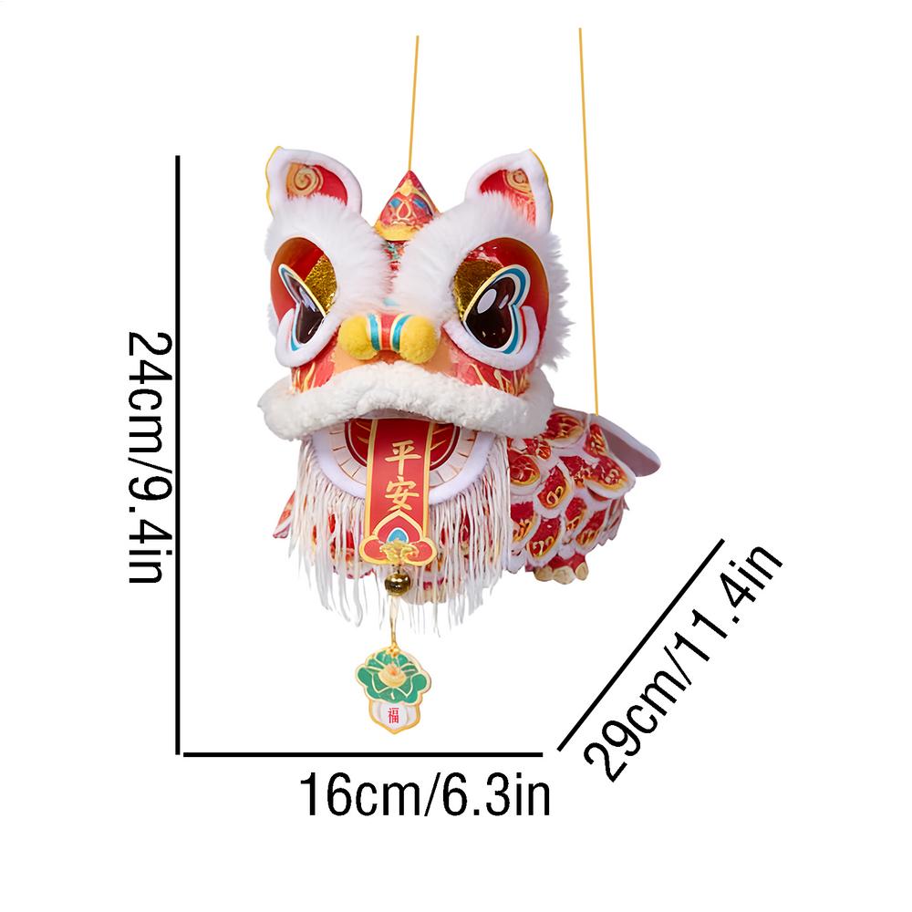 Chinese New Year 2026 Lanterns Lion Dance Hanging Lamp DIY Material Spring Festival Traditional Lanterns Material Package
