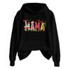Women's Fashionable Casual Long-Sleeved Hooded Printed Sweatshirt