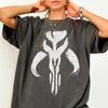 Comfort Colors Mandalorian Mythosaur Symbol Shirt, Vintage Star Wars Tshirt, Retro Boba Fett Tee
