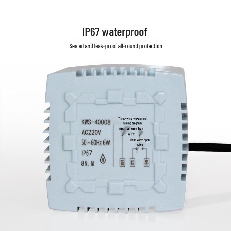 Waterproof Pure Copper Electric Two-Way Valve for Outdoor HVAC Systems