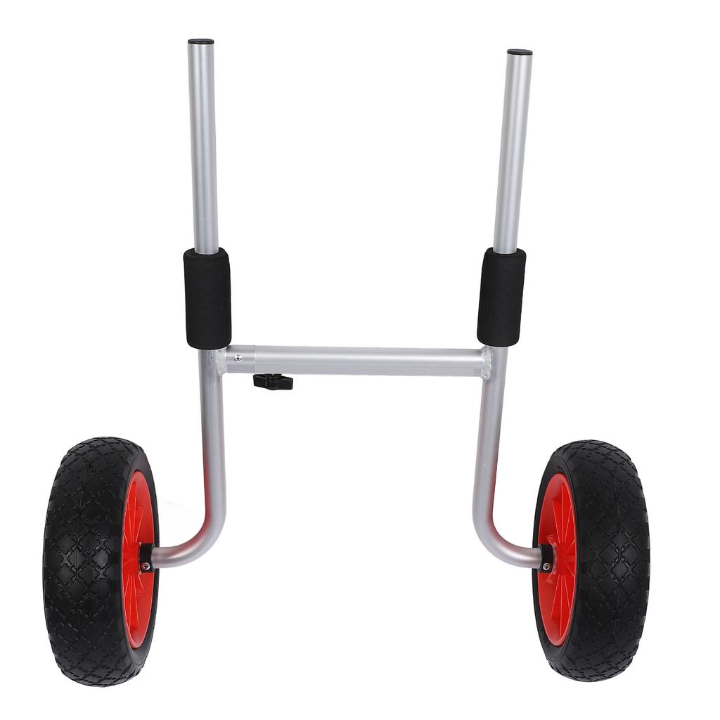 Canoe Carrier Dolly Adjustable Foldable 10in Tires Powder Coated Aluminum Kayak Transport Cart for S
