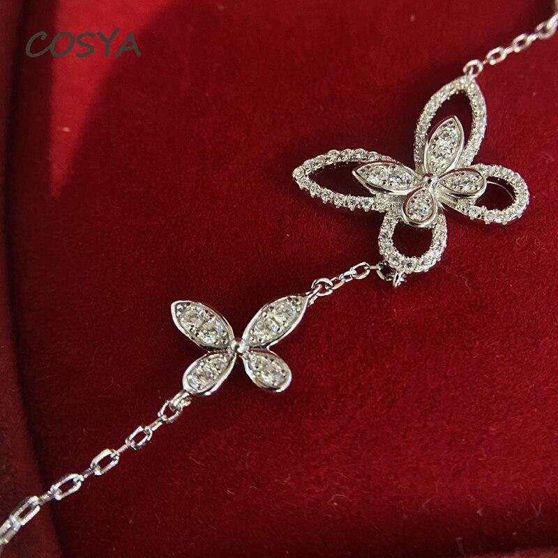 

100% стерлингового серебра 925 пробы бант с высоким содержанием углерода бриллиант простой браслет помолвка для женщин вечеринка изысканные ювелирные изделия подарок на день рождения