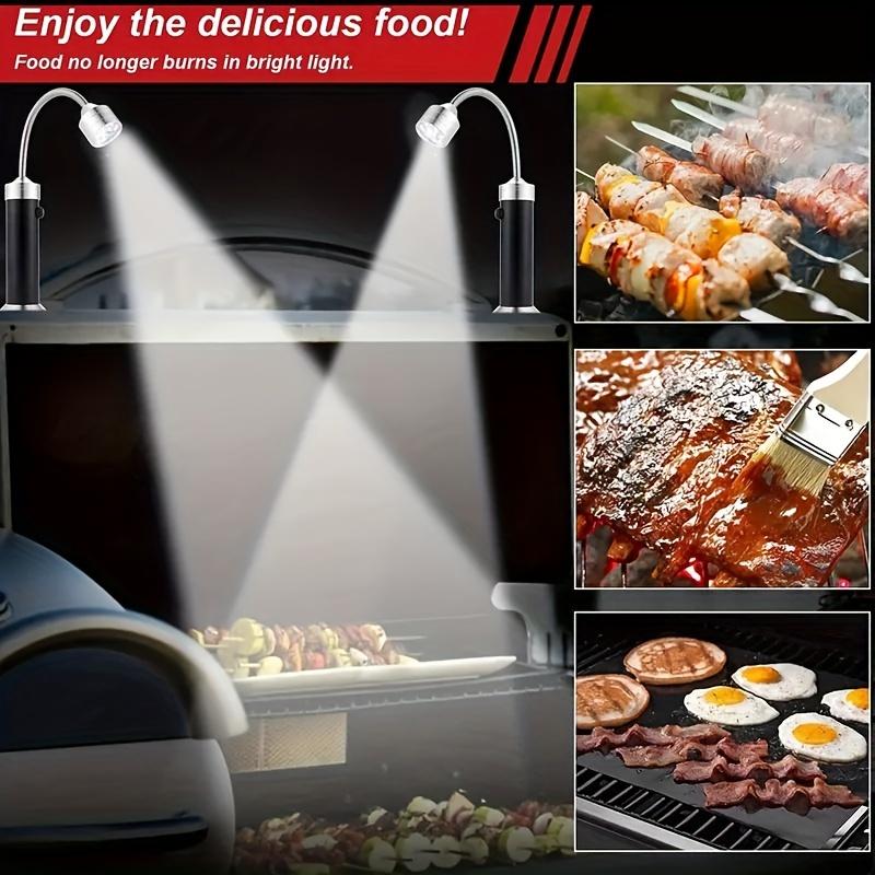 Magnetic BBQ Grill Light with 360° Flexible Gooseneck - Super Bright LED Outdoor Barbecue Flashlight, Handy Camping & Cooking Tool Gift for Men