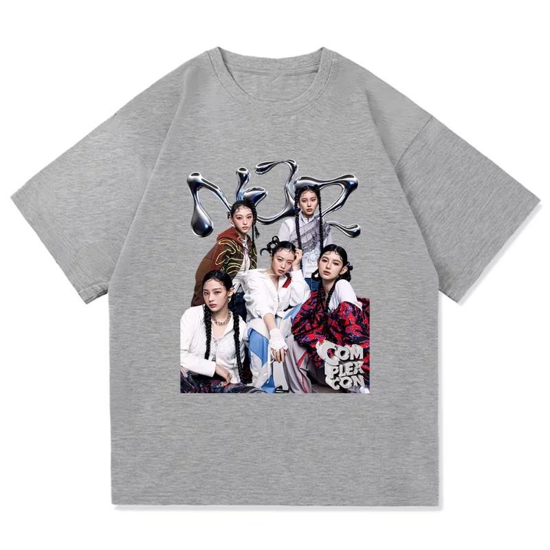 NJZ NWJNS T-Shirt Sommer Mode Herren_Damen Ästhetisches Grafik Casual T-Shirt Unisex Hohe Qualität Cool Vintage Baumwolle T-Shirts