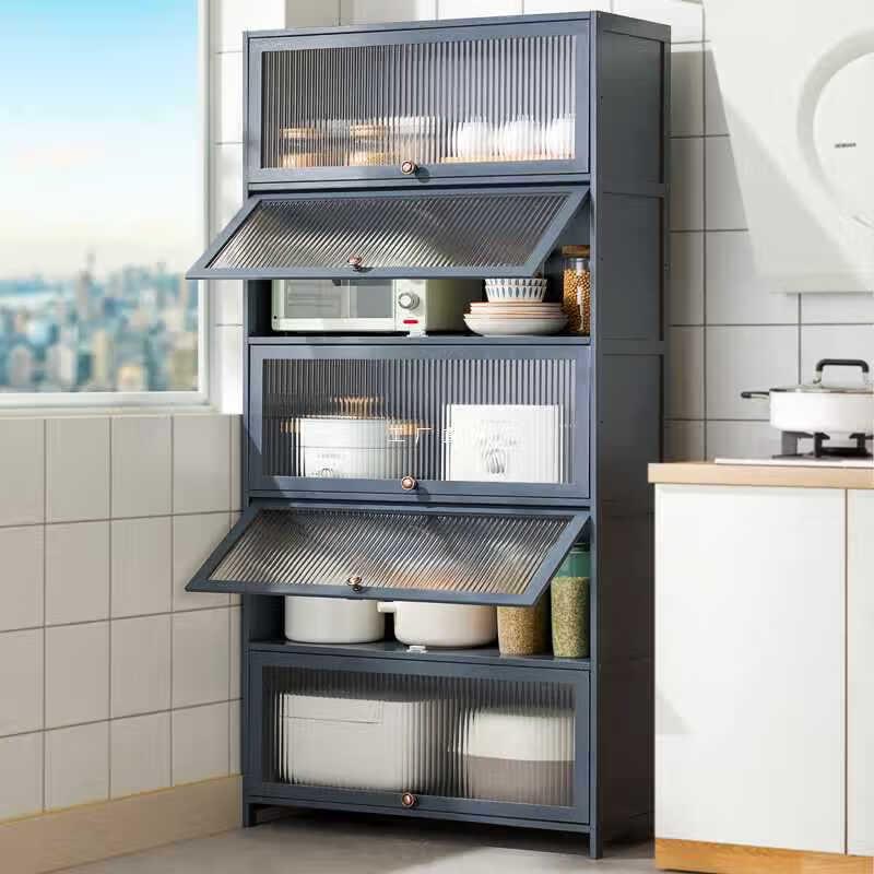 GOWKE Bamboo Kitchen Storage Cabinet