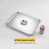 304 Stainless Steel Divided Steaming Tray with Lid
