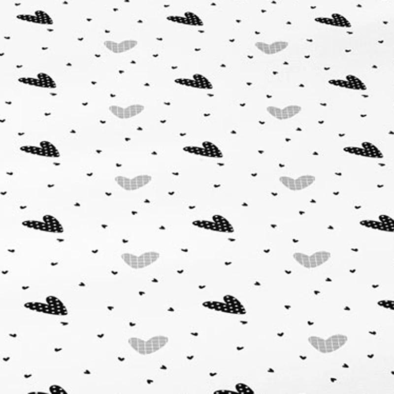 Piece 1 Of White Heart Patterned Frosted Bedsheet, Bedroom Printed Bedspread, Bedding Excluding Pillowcases