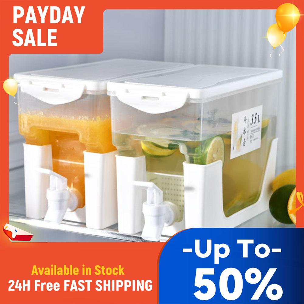 3.5L Juice Lemonade Dispenser Leakproof Beverage Dispenser with Spigot Drinkware Bottle Container for Parties Stand  Daily Use China Mainland