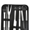 Stainless Steel BBQ Tool Set BBQ Grill Accessories Set Barbecue Tools for Outdoor Indoor Grilling Oxford Bag 9Pcs