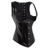 Corsetto Donna Lucido Specchio Pelle PU Modellante Vita Cinciurone