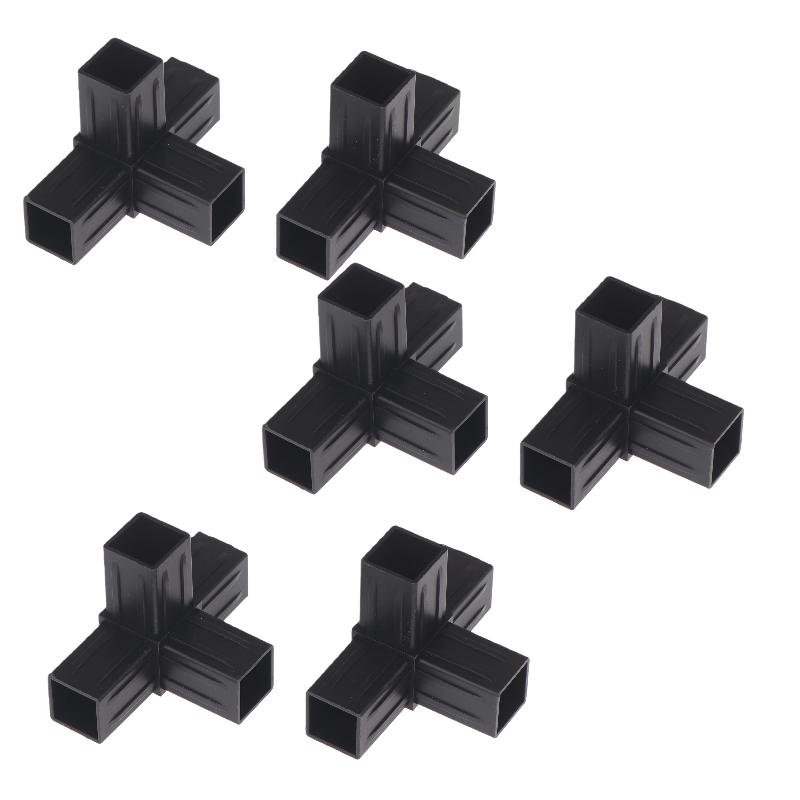 2/6/8/10/20 Set ABS Plastic Pipe Angle Fittings Hexagonal 6 Pass 22mm Cross Square Tubes