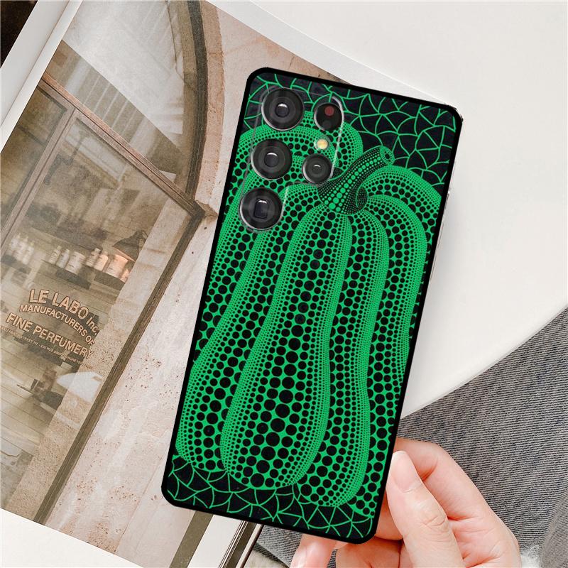 Yayoi Kusama Pumpkin Art Phone Case For Samsung Galaxy S23 S22 Ultra Note 20 Note 10 S8 S9 S10 Plus S20 FE S21 Ultra