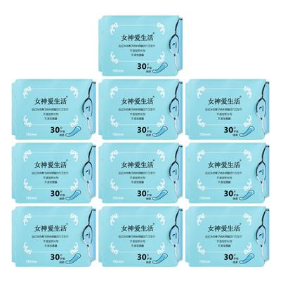 Συσκευασία 10 τεμαχίων σερβιέτες γυναικών ανιόν βαμβακερές σερβιέτες γυναικεία υγιεινή ταμπόν γυναικεία σερβιέτα αγάπη σερβιέτες περιόδου