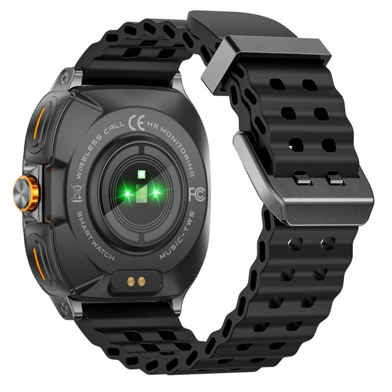 Rainbuvvy GT98 Smartwatch TWS Schermo Grande HD 1,53 pollici 360x360 IP67 Impermeabile Orologio Sportivo Bluetooth Android Auricolari Orologio