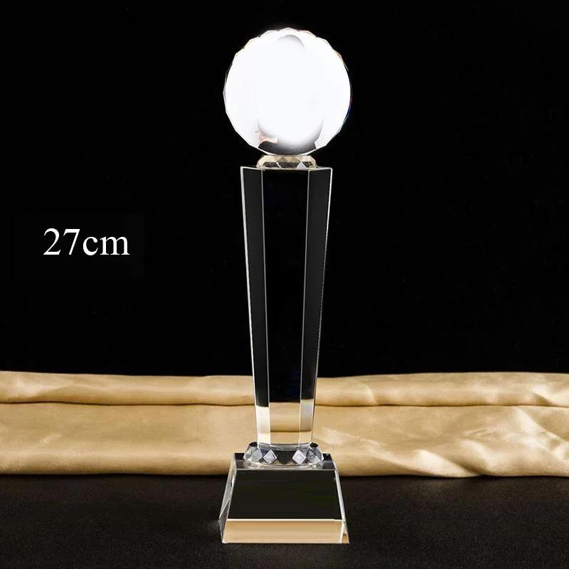 Customized Portrait Photo Color Printing Crystal Trophy Enterprise Excellent Employee Home Decor Award Honor Lettering Medal 1Pc