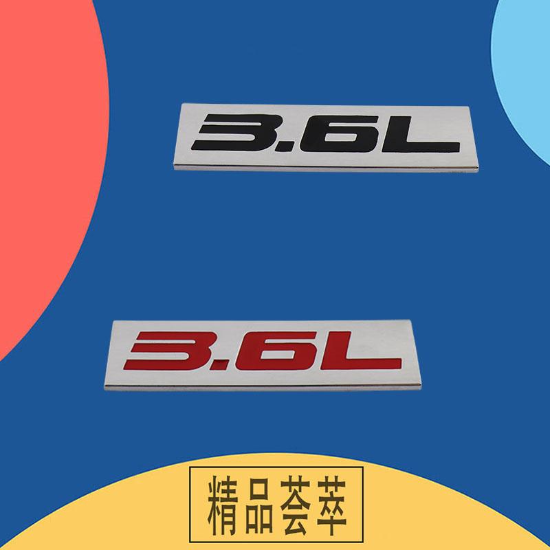 Premium 3.6L 3.6 L for Universal car Engine Hood Fender trunk Tail Rear Bonnet Nameplate Decal Emblem Badge Sticker