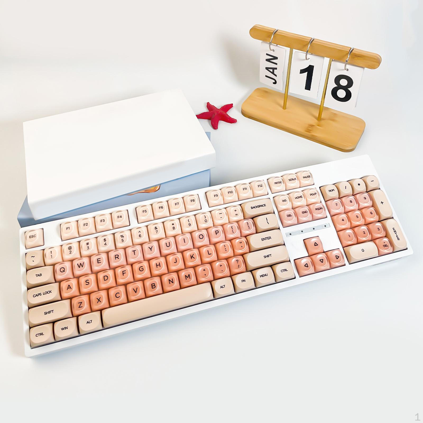 

Keyboard Keycap Set, Modern And Professional Accessories, Lightweight for Mechanical Keyboards, Liquid foundation