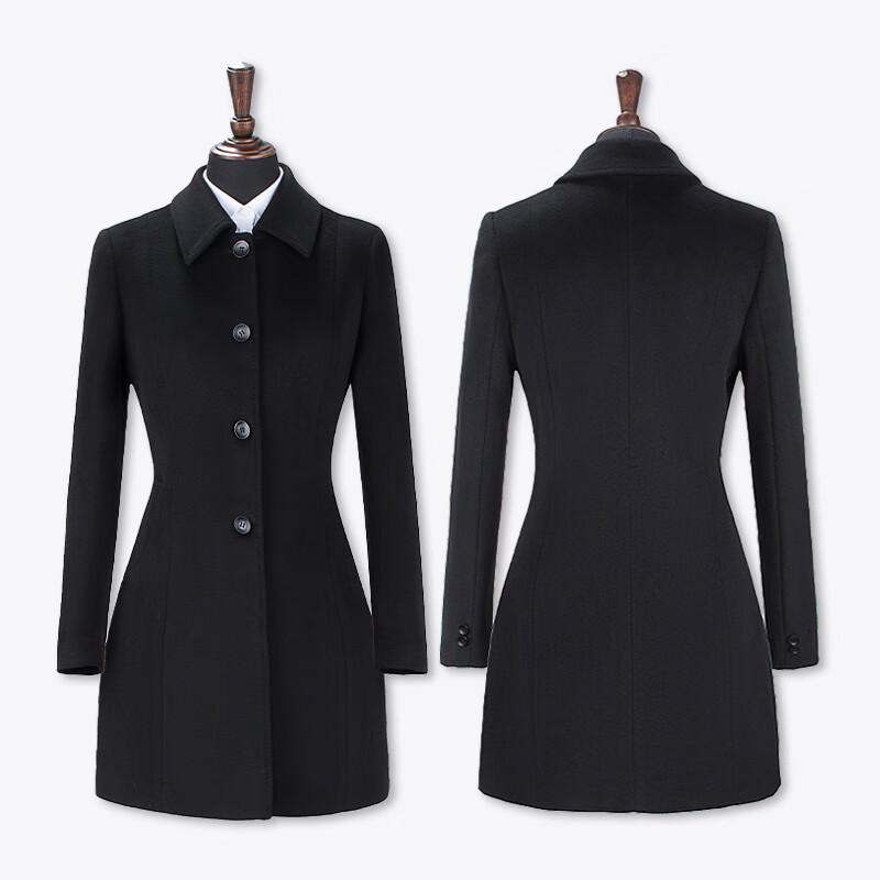 Tluoman Women's Business Wool Blend Overcoat