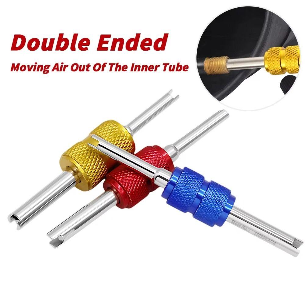 Dual Use Tire Valve Core Stems Remover Portable Valve Core Wrench  Universal
